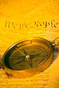 photo of compass overlaying Constitution