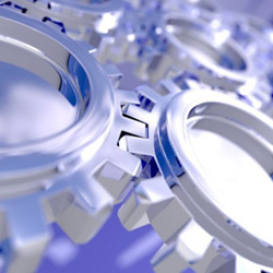meshing gears illustrate in synch